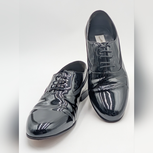 MEZLAN Broadway Black Patent Leather Plain Toe Formal Dress Oxford Size 10.5M main image 15
